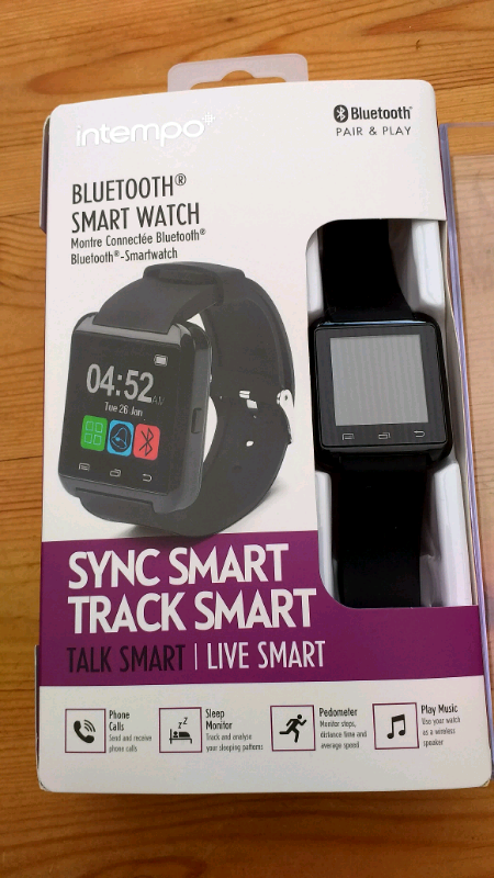 intempo bluetooth smartwatch